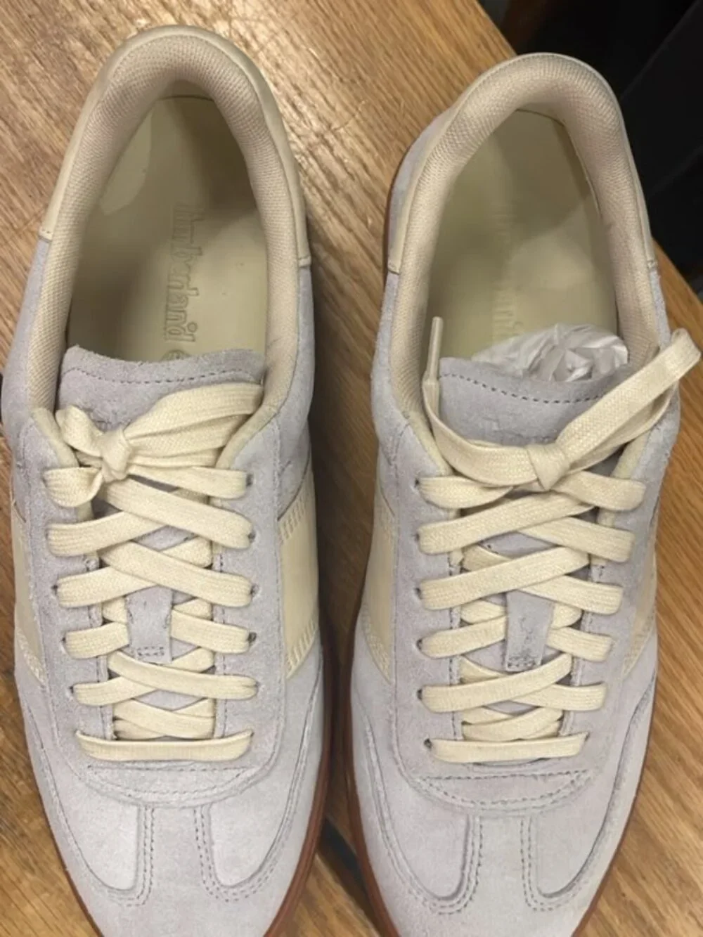 TIMBERLAND MEN'S LISBON STREET LOW LACE SNEAKER LIGHT GREEY SUEDE A43GG-EWG